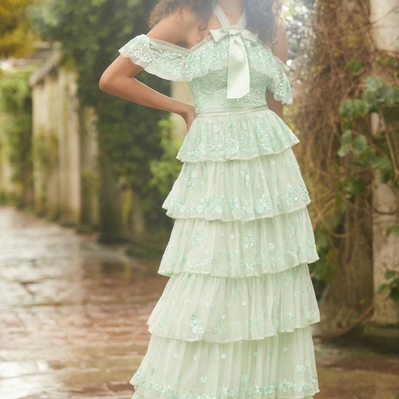 BHLDN Needle & Thread Dress size US 8 $780 - Picture 2 of 12